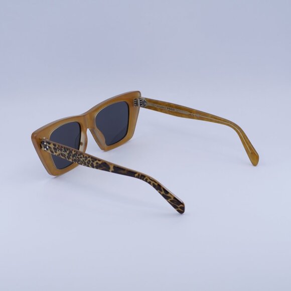 🕶️ New Celine CL40187I 99A Sunglasses - Cheetah Frame, Smoke Lenses - Picture 9 of 12